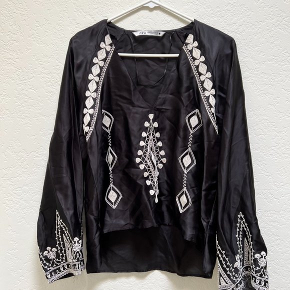 Zara Long Sleeve Top - Picture 1 of 3